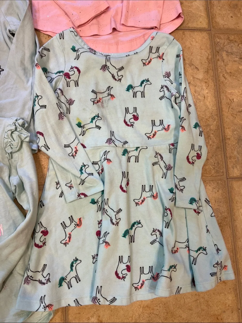 Girls Long-Sleeve Tops, dress and Hoodie play clothes